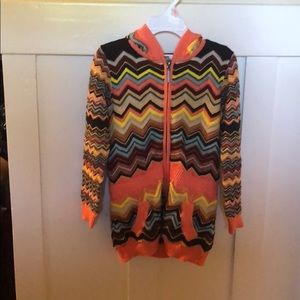 Long zip up sweater- new without tags
